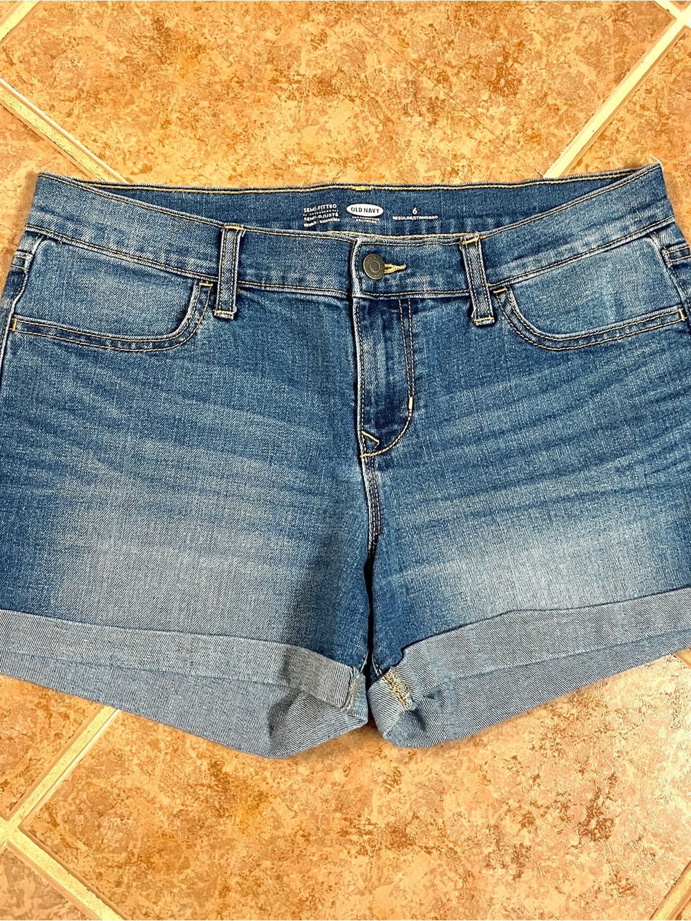 Old Navy Blue Denim Shorts Size 6